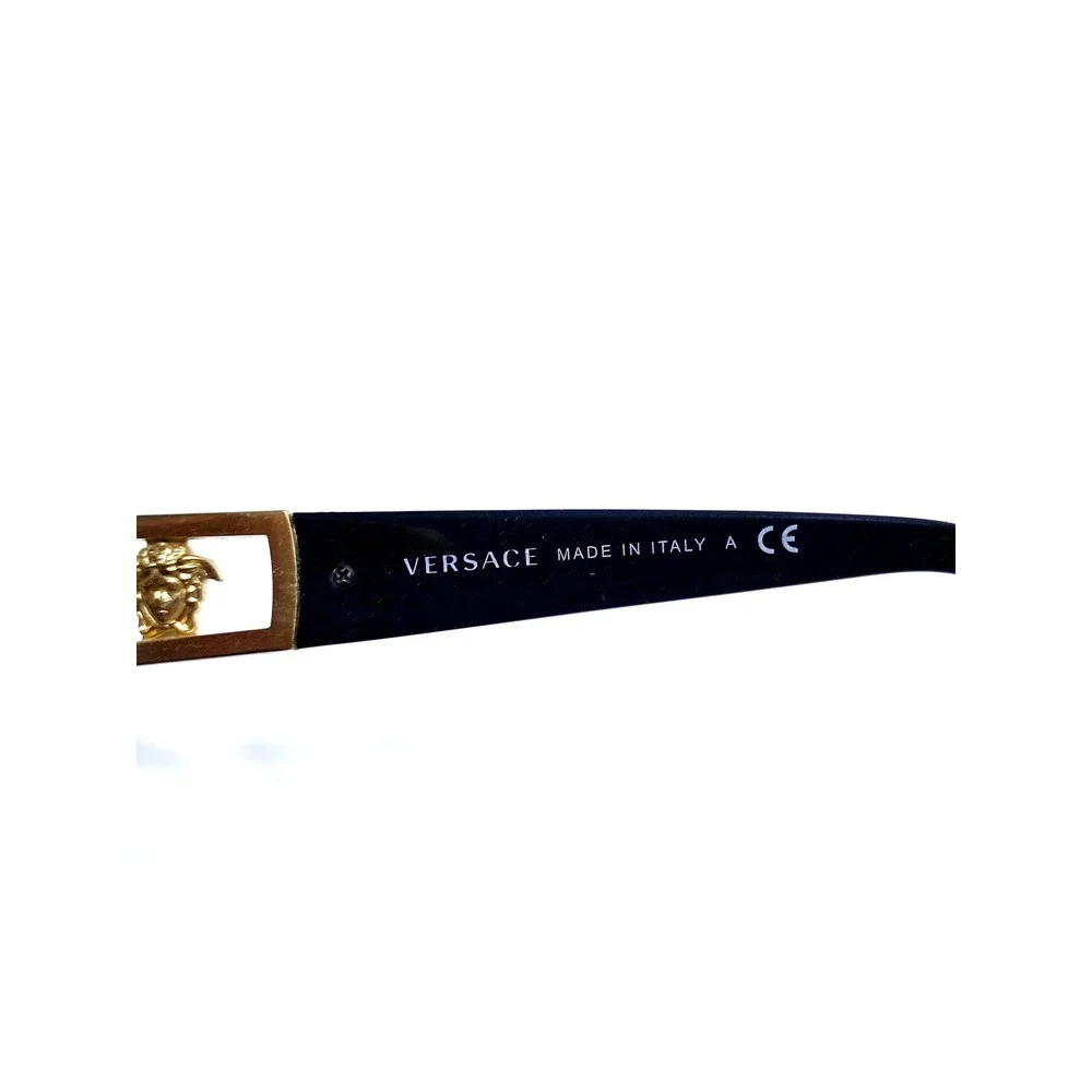 Versace MOD 4242-B Black Gold Medusa Crystal Square Eyeglasses 57-16-135